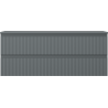 Mexen Rivel dulap baie sub chiuvetă 120 cm cu blat, 2 sertare, fronturi canelate, grafit mat - 91A20-12047-2-BFFC66