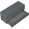 Mexen Rivel dulap baie sub lavoar 120 cm cu blat, 2 sertare, canelat, grafit mat - 91A20-12047-2-BFFC66