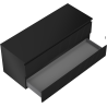 Mexen Rivel dulap baie pentru lavoar 120 cm cu blat, 2 sertare, striat, negru mat - 91A20-12047-2-BFFC71