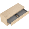 Mexen Rivel dulap baie sub lavoar 120 cm cu blat, 2 sertare, riflat, stejar - 91A20-12047-2-BFFC81