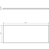 Mexen Rivel dulap baie sub lavoar 120 cm cu blat, 2 sertare, riflat, stejar - 91A20-12047-2-BFFC81