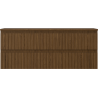 Mexen Rivel dulap baie sub-lavoar 120 cm cu blat, 2 sertare, canelat, nuc - 91A20-12047-2-BFFC86