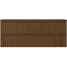 Mexen Rivel dulap de baie sub lavoar 120 cm cu blat, 2 sertare, nervurat, nuc - 91A20-12047-2-BFFC86