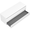 Mexen Rivel dulap de baie sub lavoar de 140 cm cu blat, 2 sertare, canelat, alb mat - 91A20-14047-2-BFFC01