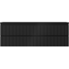 Mexen Rivel dulap de baie sub chiuvetă 140 cm cu blat, 2 sertare, canelat, negru mat - 91A20-14047-2-BFFC71