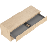 Mexen Rivel dulap baie sub lavoar 140 cm cu blat, 2 sertare, canelat, stejar - 91A20-14047-2-BFFC81