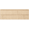 Mexen Rivel dulap baie sub lavoar 140 cm cu blat, 2 sertare, canelat, stejar - 91A20-14047-2-BFFC81