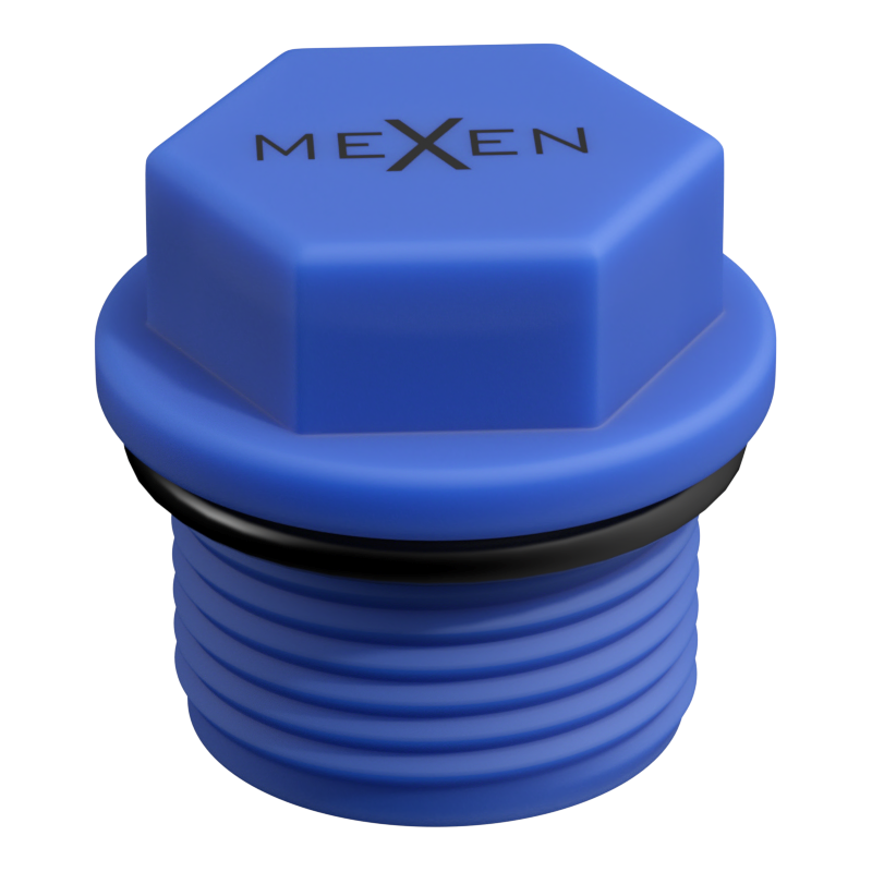 Mexen PPR rövid próbdugó 1" GZ kék - W97343-10-00