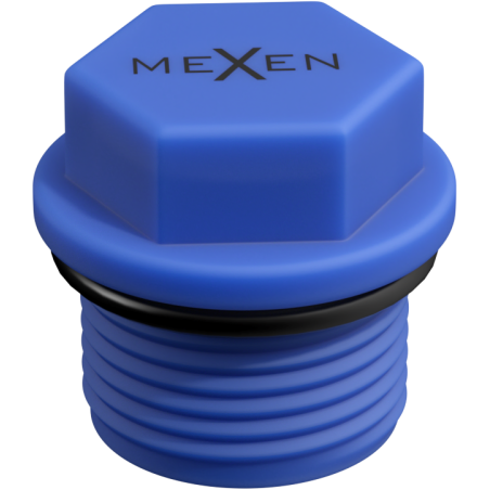 Mexen PPR rövid próbdugó 1" GZ kék - W97343-10-00