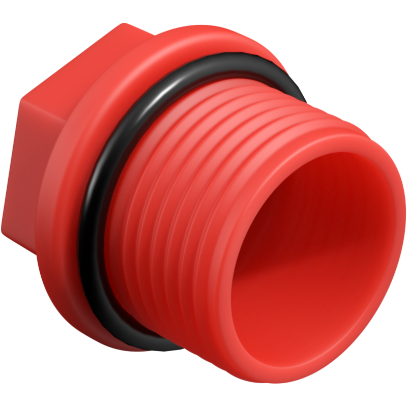 Mexen PPR rövid próbadugó 1 GZ piros - W97343-10-01