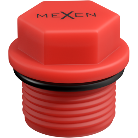 Mexen PPR rövid próbacsatlakozó 1 GZ piros - W97343-10-01