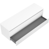 Mexen Rivel dulap de baie sub chiuvetă 160 cm cu blat, 2 sertare, cu caneluri, alb mat - 91A20-16047-2-BFFC01