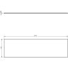 Mexen Rivel dulap de baie sub chiuvetă 160 cm cu blat, 2 sertare, cu caneluri, alb mat - 91A20-16047-2-BFFC01