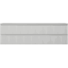 Mexen Rivel dulap baie cu blat de 160 cm, 2 sertare, canelat, gri mat - 91A20-16047-2-BFFC62