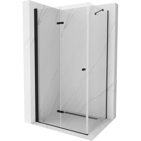 Mexen Lima cabină de duș pliabilă 70 x 80 cm, transparent, Neagră - 856-070-080-70-00