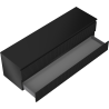 Mexen Rivel dulap de baie sub lavoar 160 cm cu blat, 2 sertare, canelat, negru mat - 91A20-16047-2-BFFC71