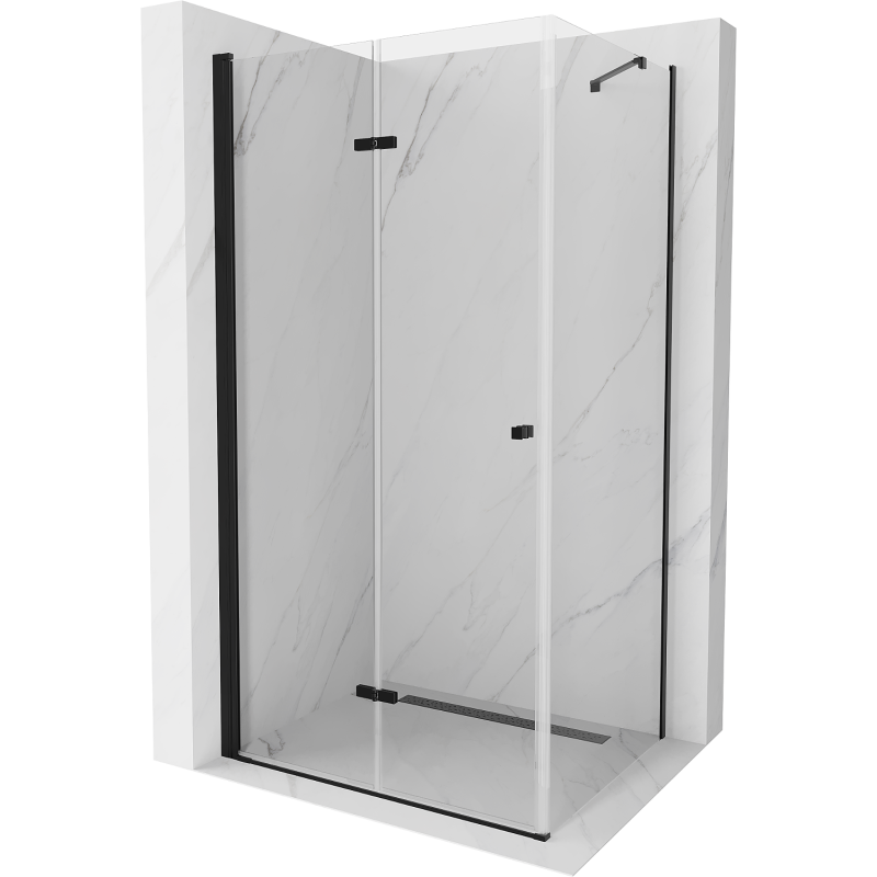 Mexen Lima cabina de duș pliabilă 70 x 110 cm, transparentă, neagră - 856-070-110-70-00