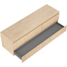 Mexen Rivel dulap baie sub lavoar 160 cm cu blat, 2 sertare, canelat, stejar - 91A20-16047-2-BFFC81