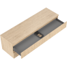 Mexen Rivel dulap baie sub lavoar 160 cm cu blat, 2 sertare, canelat, stejar - 91A20-16047-2-BFFC81