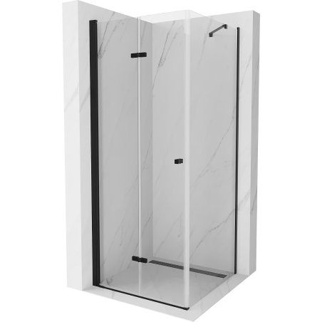Mexen Lima cabină de duș pliabilă 90 x 90 cm, transparent, Neagră - 856-090-090-70-00