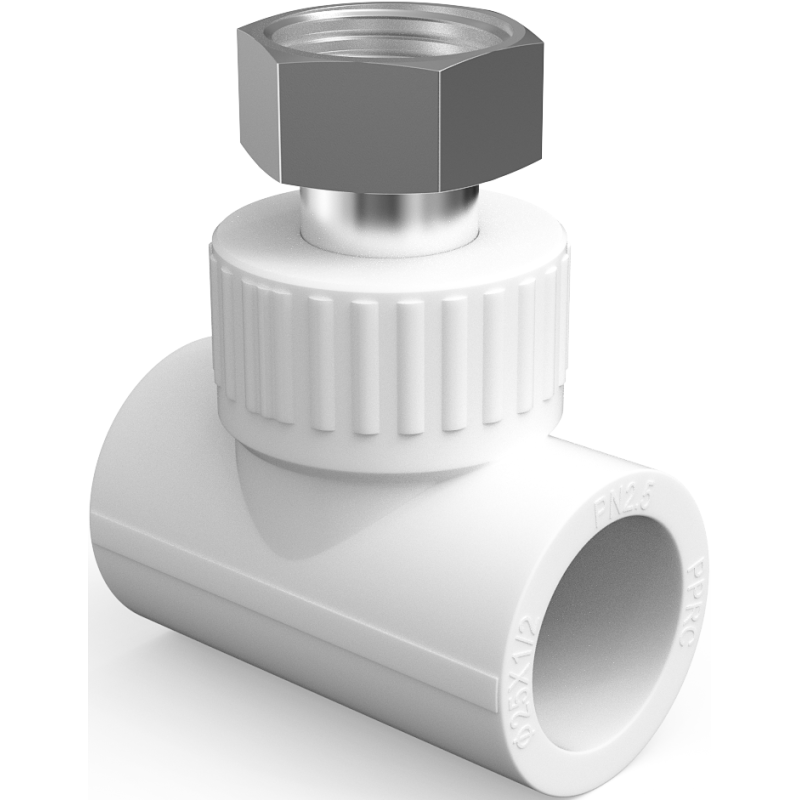 Mexen PPR T-idom félcsatlakozással hegesztett PPR csövekhez 25 x 1/2 KB x 25 - W97347-2512F25-00