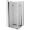 Mexen Lima Duo cabină de duș pliabilă 70 x 70 cm, transparent, Neagră - 856-070-070-70-00-02