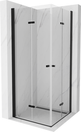 Mexen Lima Duo cabină de duș pliabilă 70 x 70 cm, transparent, negru - 856-070-070-70-00-02