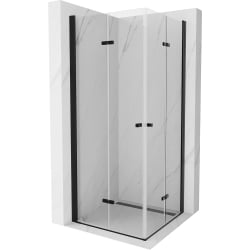 Mexen Lima Duo cabină de duș pliabilă 90 x 90 cm, transparentă, neagră - 856-090-090-70-00-02