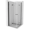 Mexen Lima Duo cabină de duș pliabilă 100 x 100 cm, transparent, Neagră - 856-100-100-70-00-02