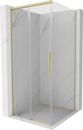 Mexen Rox cabină de duș glisantă 110 x 110 cm, transparent, auriu periat - 8C2-110-110-55-00