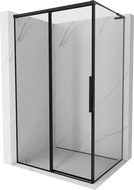 Mexen Rox L cabină de duș culisantă stânga 115 x 85 cm, cadru negru, negru - 8C2L-115-085-70-70-L