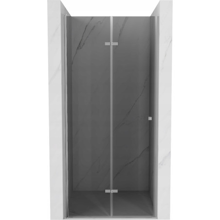 Mexen Lima összecsukható zuhanyajtó 70 cm, grafit, króm - 856-070-000-01-40