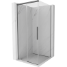 Mexen Rox cabină de duș culisantă 90 x 90 cm, transparentă, gun gray periat - 8C2-090-090-66-00