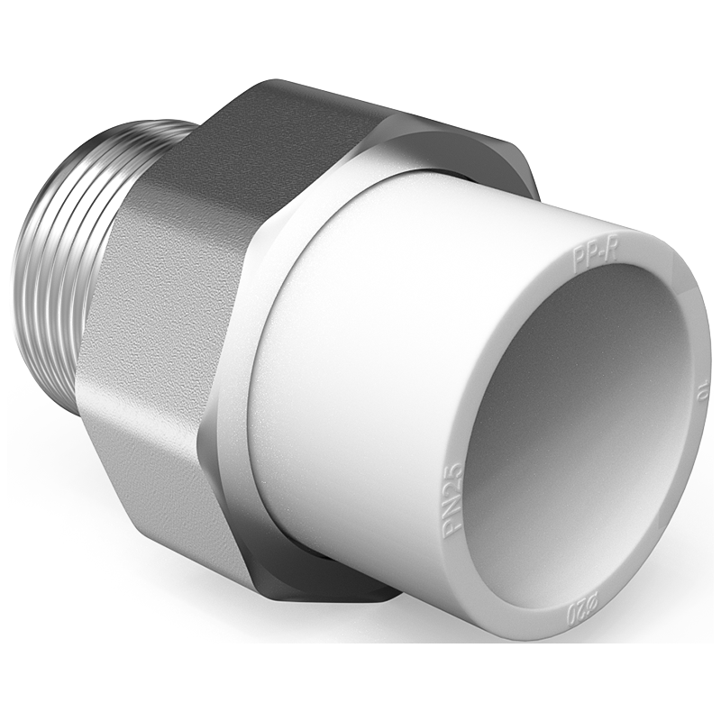 Mexen PPR Șurub mufat sudabil pentru țevi PPR 32 x 3/4 GZ - W97356-3234M-00