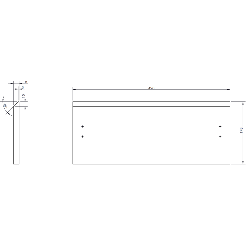 Mexen Orio dulap de baie 50 cm cu chiuvetă Vela, 1 sertar, negru mat - 91A10-05023-1-BF71-W23M71