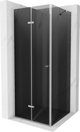 Mexen Lima cabină de duș pliată 90 x 90 cm, grafit, crom - 856-090-090-01-40
