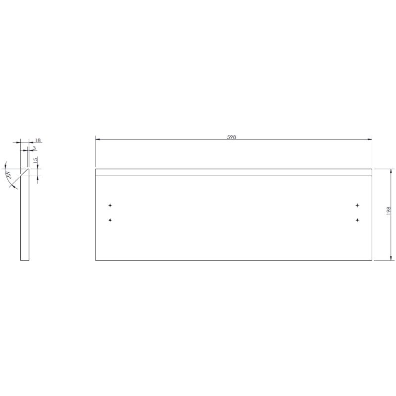 Mexen Orio dulap baie 60 cm cu lavoar Vela, 1 sertar, negru mat - 91A10-06023-1-BF71-W23M71