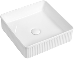 Mexen Grovo lavoar pe blat canelat 41 x 41 cm, alb - 22304100