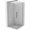 Cabină de duș glisantă Mexen Rox 100 x 100 cm, transparentă, gri pistol periat - 8C2-100-100-66-00