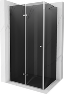 Mexen Lima cabină de duș pliabilă 100 x 120 cm, Grafit, Crom - 856-100-120-01-40