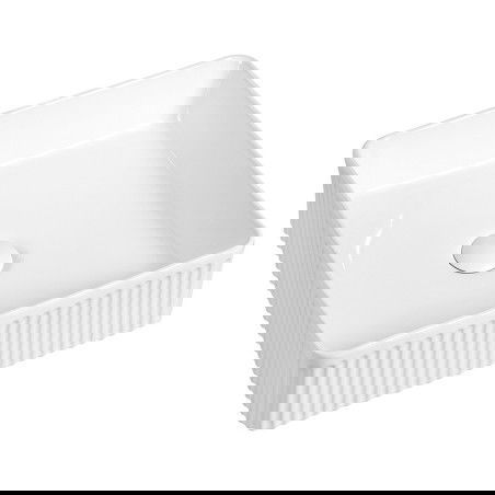 Mexen Grovo asztali kézmosó bordázott 37 x 37 cm, fehér - 22303700