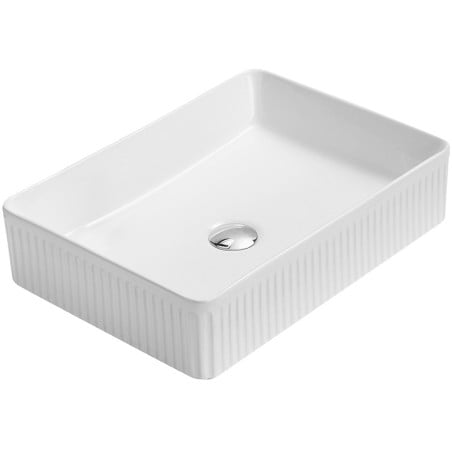 Mexen Grovo bordázott asztali mosdókagyló 50 x 34 cm, fehér - 22305000