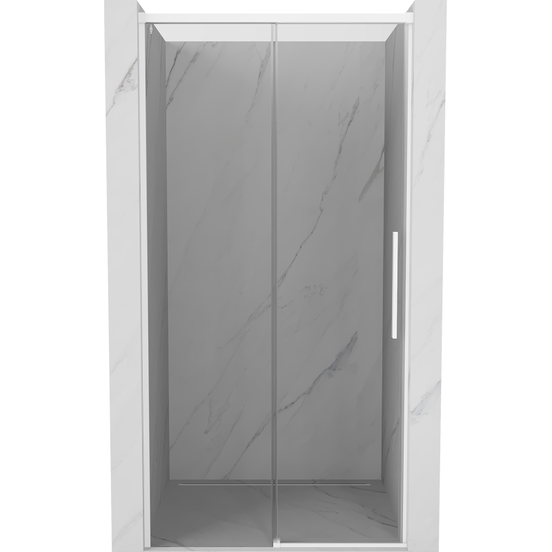 Mexen Rox uși de duș glisante 135 cm, transparent, alb - 8C2-135-000-20-00