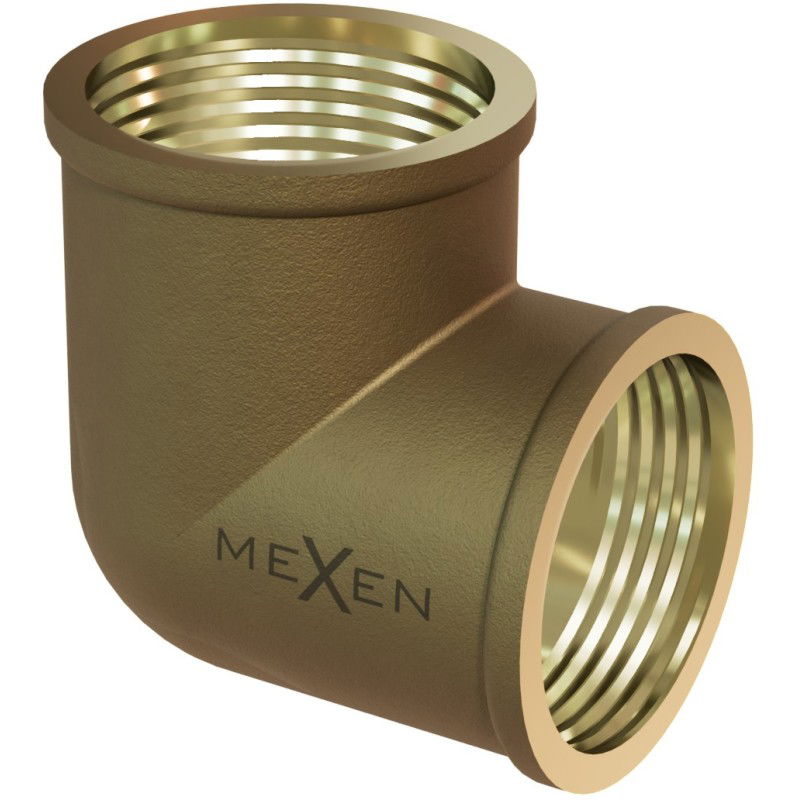 Mexen BRASS sárgaréz könyökidom 6/4 GW x 6/4 GW - W97402-6464
