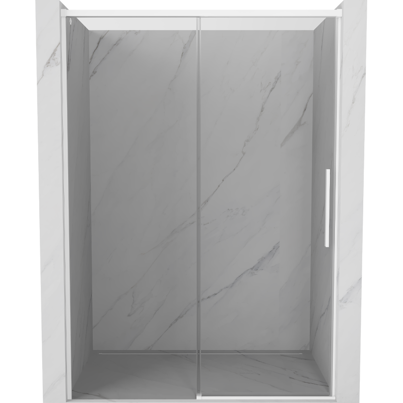 Mexen Rox uși de duș culisante 155 cm, transparent, alb - 8C2-155-000-20-00