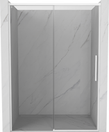 Mexen Rox tolózuhany ajtó, 160 cm, átlátszó, fehér - 8C2-160-000-20-00