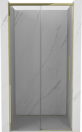 Mexen Rox tolózuhany ajtó 125 cm, átlátszó, arany - 8C2-125-000-50-00