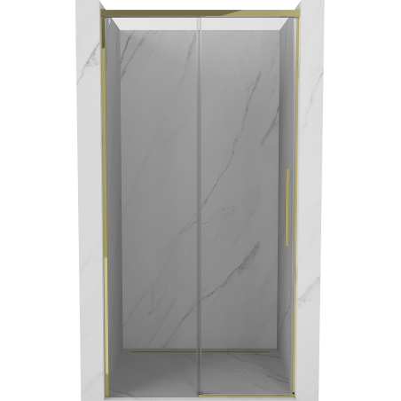 Mexen Rox uși de duș glisante 130 cm, transparente, aurii - 8C2-130-000-50-00