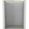 Mexen Rox uși de duș glisante 145 cm, transparente, aurii - 8C2-145-000-50-00