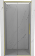 Mexen Rox uși de duș glisante 120 cm, transparente, auriu periat - 8C2-120-000-55-00